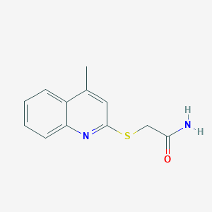 molecular formula C12H12N2OS B2851623 2-((4-Methylquinolin-2-yl)thio)acetamide CAS No. 104996-57-8