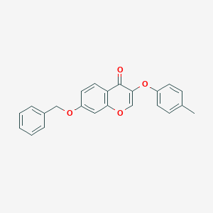 molecular formula C23H18O4 B285166 7-(benzyloxy)-3-(4-methylphenoxy)-4H-chromen-4-one 