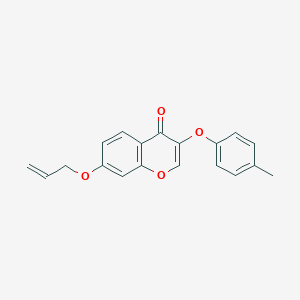 molecular formula C19H16O4 B285167 7-(allyloxy)-3-(4-methylphenoxy)-4H-chromen-4-one 