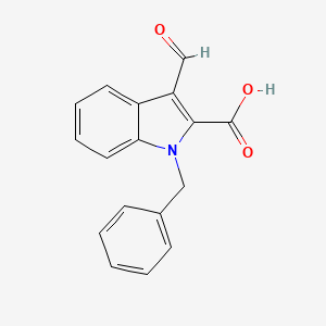 molecular formula C17H13NO3 B2851675 1-Benzyl-3-formyl-1H-indole-2-carboxylic acid CAS No. 903160-14-5
