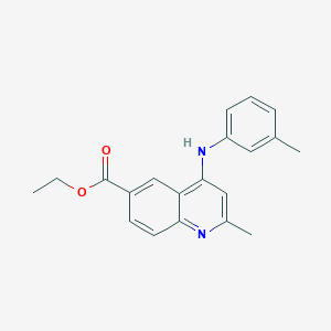 Ethyl 2-methyl-4-(3-methylanilino)quinoline-6-carboxylate