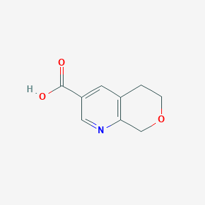 molecular formula C9H9NO3 B2851686 6,8-Dihydro-5H-pyrano[3,4-b]pyridine-3-carboxylic acid CAS No. 1367947-69-0