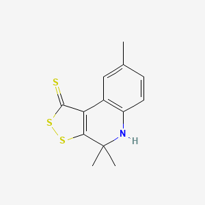B2851732 4,4,8-Trimethyl-4,5-dihydro-1H-[1,2]dithiolo[3,4-c]quinoline-1-thione CAS No. 161370-60-1