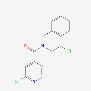 molecular formula C15H14Cl2N2O B2851743 N-benzyl-2-chloro-N-(2-chloroethyl)pyridine-4-carboxamide CAS No. 2222512-07-2