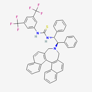 1-[3,5-Bis(trifluoromethyl)phenyl]-3-[(1R,2R)-1,2-diphenyl-2-[1,1'-binaphthalene-2,2'-diylbis(methylene)amino]ethyl]thiourea