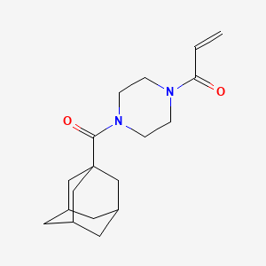 molecular formula C18H26N2O2 B2851751 1-[4-(Adamantane-1-carbonyl)piperazin-1-yl]prop-2-en-1-one CAS No. 2094518-50-8