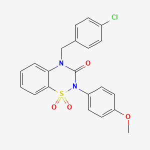 4-(4-chlorobenzyl)-2-(4-methoxyphenyl)-2H-1,2,4-benzothiadiazin-3(4H)-one 1,1-dioxide