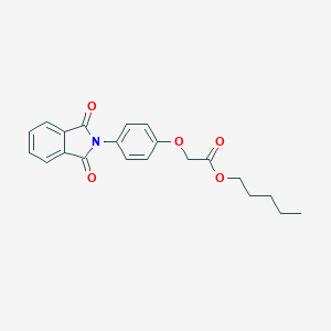 molecular formula C21H21NO5 B285176 pentyl [4-(1,3-dioxo-1,3-dihydro-2H-isoindol-2-yl)phenoxy]acetate 