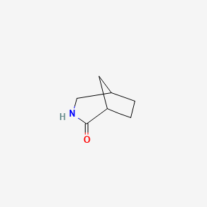 molecular formula C7H11NO B2851795 3-氮杂双环[3.2.1]辛烷-2-酮 CAS No. 16994-00-6