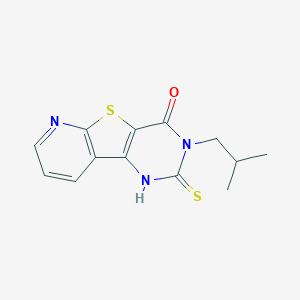 molecular formula C13H13N3OS2 B2851800 3-isobutyl-2-thioxo-2,3-dihydropyrido[3',2':4,5]thieno[3,2-d]pyrimidin-4(1H)-one CAS No. 1351398-94-1