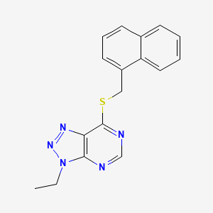 3-ethyl-7-((naphthalen-1-ylmethyl)thio)-3H-[1,2,3]triazolo[4,5-d]pyrimidine