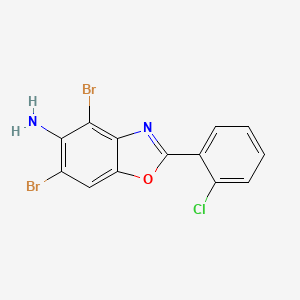 4,6-Dibromo-2-(2-chlorophenyl)-1,3-benzoxazol-5-amine