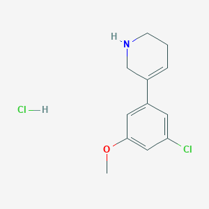 5-(3-Chloro-5-methoxyphenyl)-1,2,3,6-tetrahydropyridine;hydrochloride