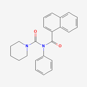 molecular formula C23H22N2O2 B2851842 N-(1-naphthoyl)-N-phenylpiperidine-1-carboxamide CAS No. 899755-20-5