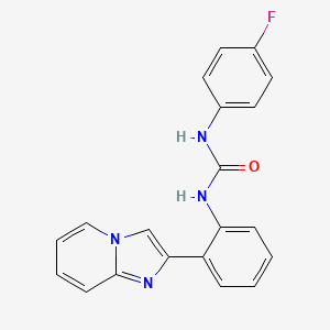 1-(4-Fluorophenyl)-3-(2-(imidazo[1,2-a]pyridin-2-yl)phenyl)urea