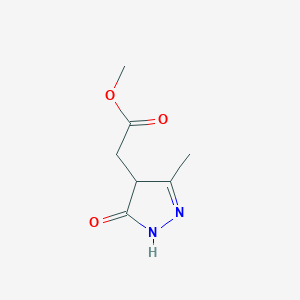 methyl (3-methyl-5-oxo-4,5-dihydro-1H-pyrazol-4-yl)acetate