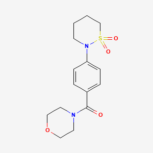 [4-(1,1-Dioxothiazinan-2-yl)phenyl]-morpholin-4-ylmethanone