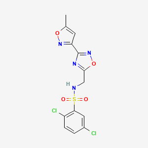 2,5-dichloro-N-((3-(5-methylisoxazol-3-yl)-1,2,4-oxadiazol-5-yl)methyl)benzenesulfonamide