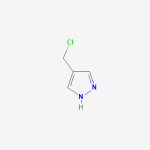 molecular formula C4H5ClN2 B2851867 4-(Chloromethyl)-1H-pyrazole CAS No. 187097-22-9