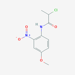 molecular formula C10H11ClN2O4 B2851880 2-chloro-N-(4-methoxy-2-nitrophenyl)propanamide CAS No. 505065-41-8