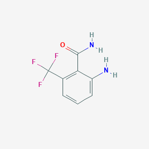 molecular formula C8H7F3N2O B2851889 2-Amino-6-(trifluoromethyl)benzamide CAS No. 869936-81-2