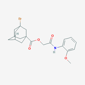 molecular formula C20H24BrNO4 B2851909 [2-(2-Methoxyanilino)-2-oxoethyl] 3-bromoadamantane-1-carboxylate CAS No. 436114-76-0