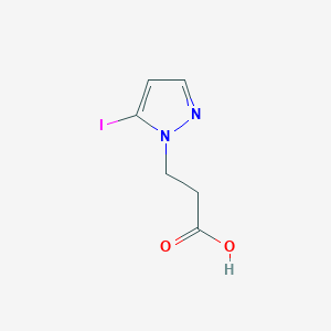 molecular formula C6H7IN2O2 B2851915 3-(5-iodo-1H-pyrazol-1-yl)propanoic acid CAS No. 1855889-68-7