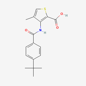 3-{[4-(Tert-butyl)benzoyl]amino}-4-methyl-2-thiophenecarboxylic acid