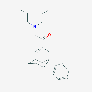 molecular formula C25H37NO B2851928 2-(dipropylamino)-1-[3-(4-methylphenyl)adamantan-1-yl]ethan-1-one CAS No. 312758-67-1