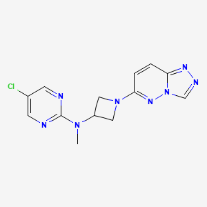 5-chloro-N-methyl-N-(1-{[1,2,4]triazolo[4,3-b]pyridazin-6-yl}azetidin-3-yl)pyrimidin-2-amine