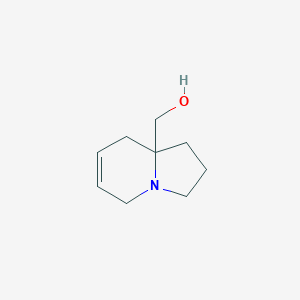 molecular formula C9H15NO B2851936 2,3,5,8-Tetrahydro-1H-indolizin-8a-ylmethanol CAS No. 2490432-59-0