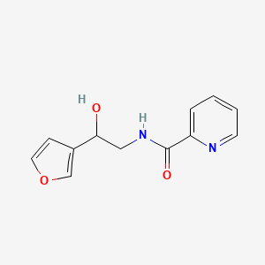 molecular formula C12H12N2O3 B2851938 N-(2-(furan-3-yl)-2-hydroxyethyl)picolinamide CAS No. 1396567-68-2