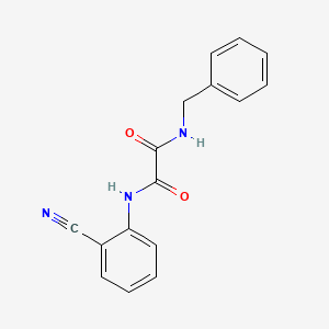 molecular formula C16H13N3O2 B2851965 N-benzyl-N'-(2-cyanophenyl)oxamide CAS No. 898349-36-5