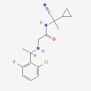 2-{[1-(2-chloro-6-fluorophenyl)ethyl]amino}-N-(1-cyano-1-cyclopropylethyl)acetamide