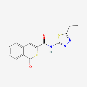 molecular formula C14H11N3O2S2 B2851984 N-(5-ethyl-1,3,4-thiadiazol-2-yl)-1-oxo-1H-isothiochromene-3-carboxamide CAS No. 950357-79-6