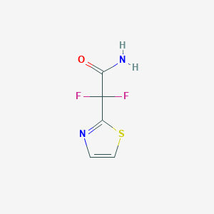 molecular formula C5H4F2N2OS B2851989 2,2-Difluoro-2-(1,3-thiazol-2-yl)acetamide CAS No. 1850835-10-7