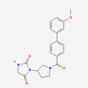 3-(1-(3'-Methoxy-[1,1'-biphenyl]-4-carbonyl)pyrrolidin-3-yl)imidazolidine-2,4-dione