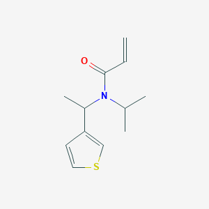 N-Propan-2-yl-N-(1-thiophen-3-ylethyl)prop-2-enamide