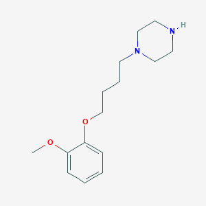molecular formula C15H24N2O2 B2852011 1-[4-(2-Methoxyphenoxy)butyl]piperazine CAS No. 401804-68-0