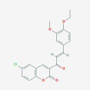 6-chloro-3-[(2E)-3-(4-ethoxy-3-methoxyphenyl)prop-2-enoyl]-2H-chromen-2-one