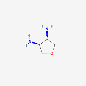 molecular formula C4H10N2O B2852021 cis-3,4-Tetrahydrofurandiamine CAS No. 143376-47-0; 500571-11-9