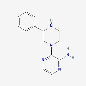 molecular formula C14H17N5 B2852033 3-(3-Phenylpiperazin-1-yl)pyrazin-2-amine CAS No. 1111598-17-4