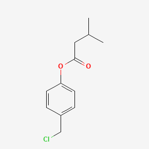 molecular formula C12H15ClO2 B2852044 4-(Chloromethyl)phenyl 3-methylbutanoate CAS No. 1260878-57-6