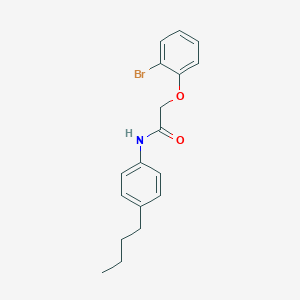molecular formula C18H20BrNO2 B285205 2-(2-bromophenoxy)-N-(4-butylphenyl)acetamide 