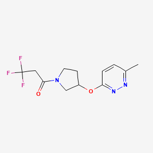 3,3,3-Trifluoro-1-(3-((6-methylpyridazin-3-yl)oxy)pyrrolidin-1-yl)propan-1-one