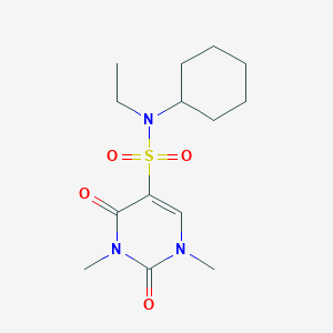 N-cyclohexyl-N-ethyl-1,3-dimethyl-2,4-dioxo-5-pyrimidinesulfonamide