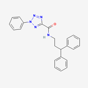 N-(3,3-diphenylpropyl)-2-phenyl-2H-tetrazole-5-carboxamide