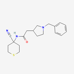 2-(1-benzylpyrrolidin-3-yl)-N-(4-cyanothian-4-yl)acetamide