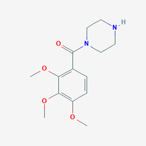 molecular formula C14H20N2O4 B2852093 1-(2,3,4-Trimethoxybenzoyl)piperazine CAS No. 93896-51-6
