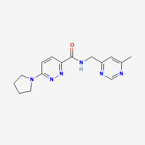 N-((6-methylpyrimidin-4-yl)methyl)-6-(pyrrolidin-1-yl)pyridazine-3-carboxamide